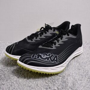 HOKA Crescendo 2 MD Track and Field Shoes Size Men's 11.5 Women's 13 Black White